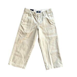 NWT OshKosh B'Gosh Huskey Boys Chino Uniform Adjustable Waist Pants Size 4 Husky